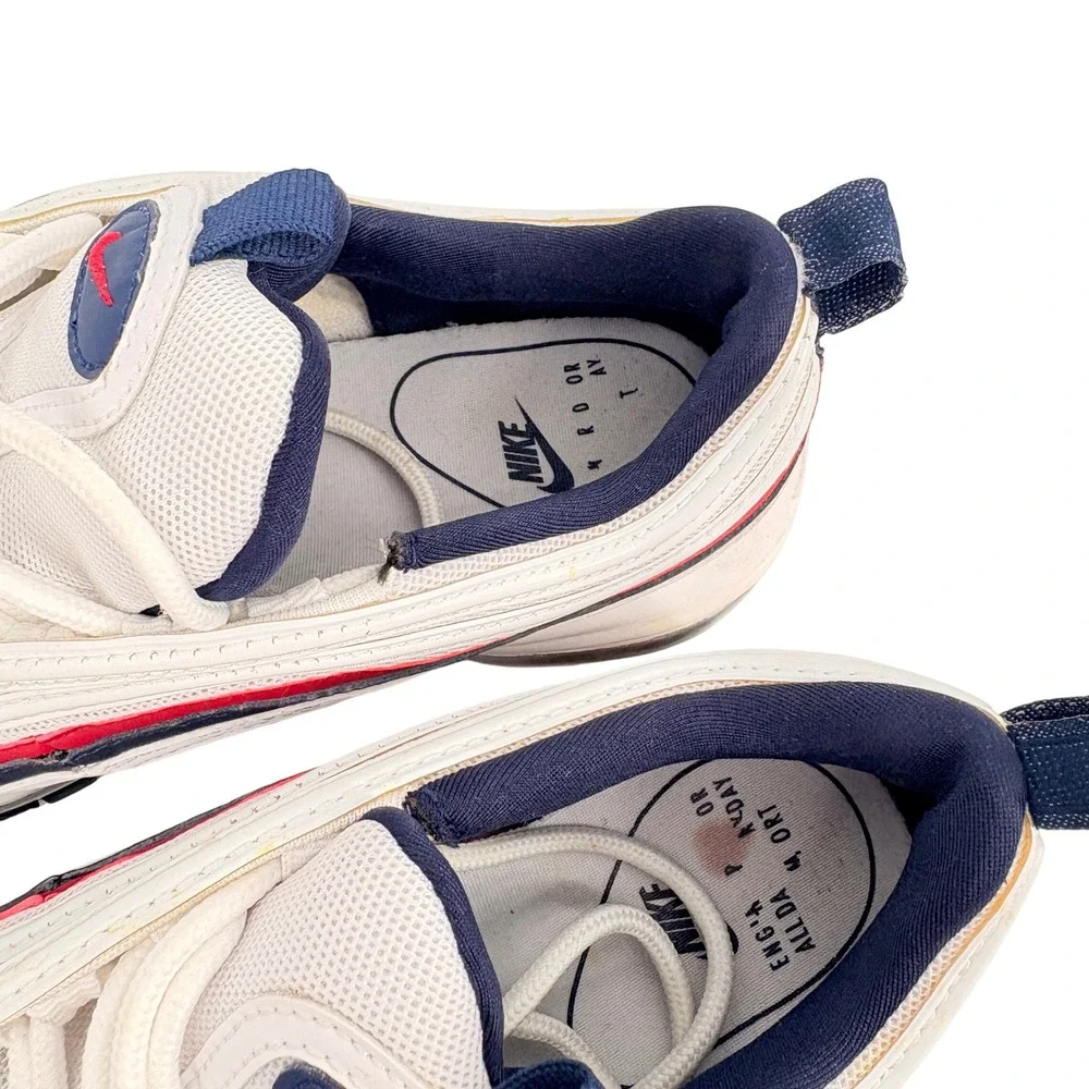 Nike Air Max 97 White Red Crush GS Youth Running Shoes Sneakers Size 6Y‎